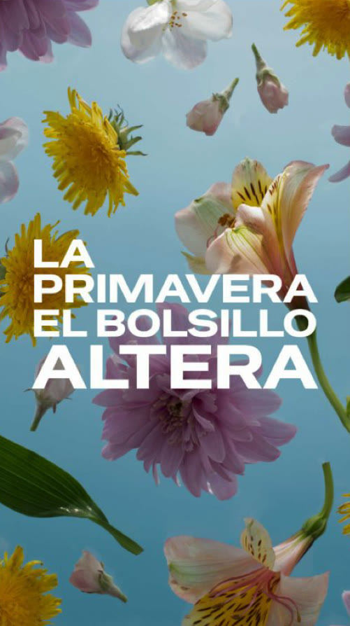 La primavera el bolsillo altera
